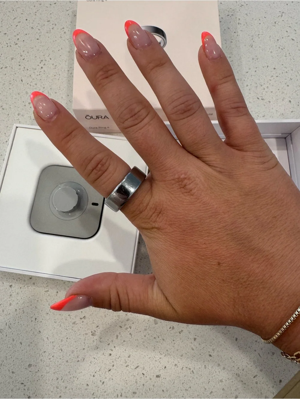 Oura Ring - Silver - Size 8